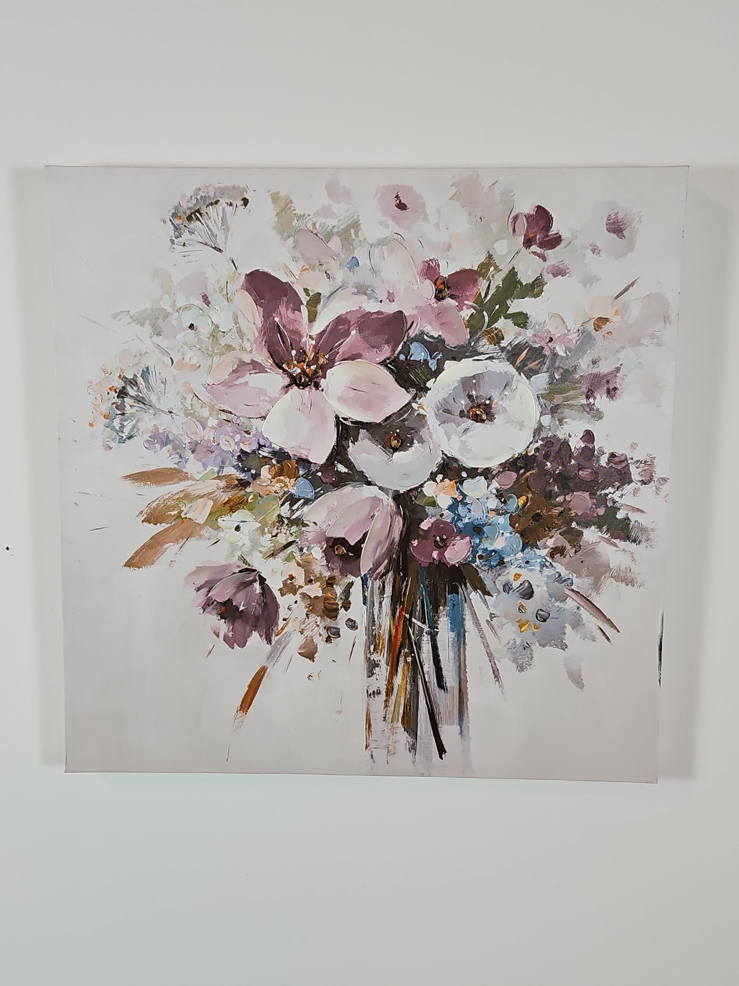 Canvas- Pastel Flower Arrangement