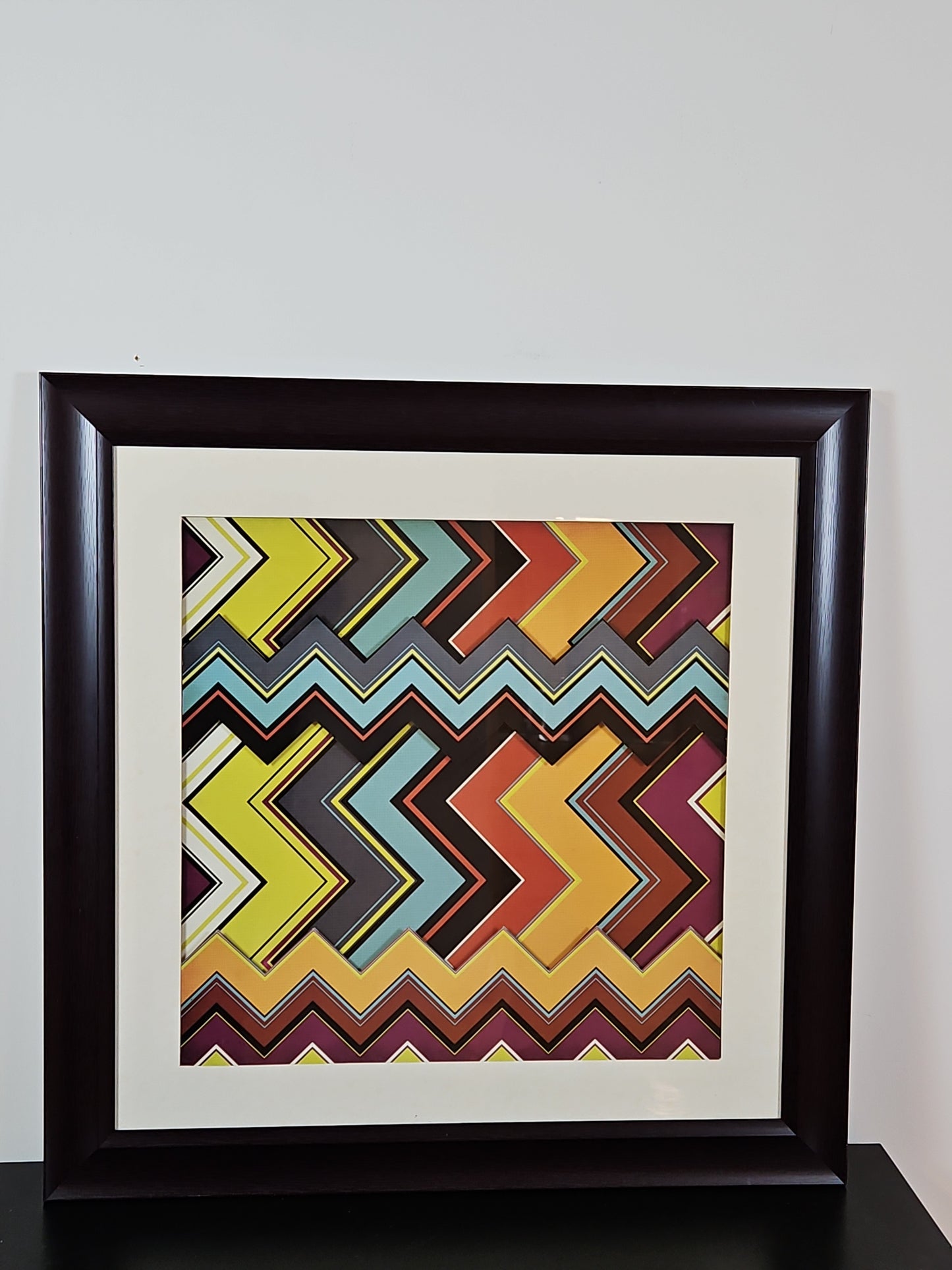 Framed Zig Zag Art