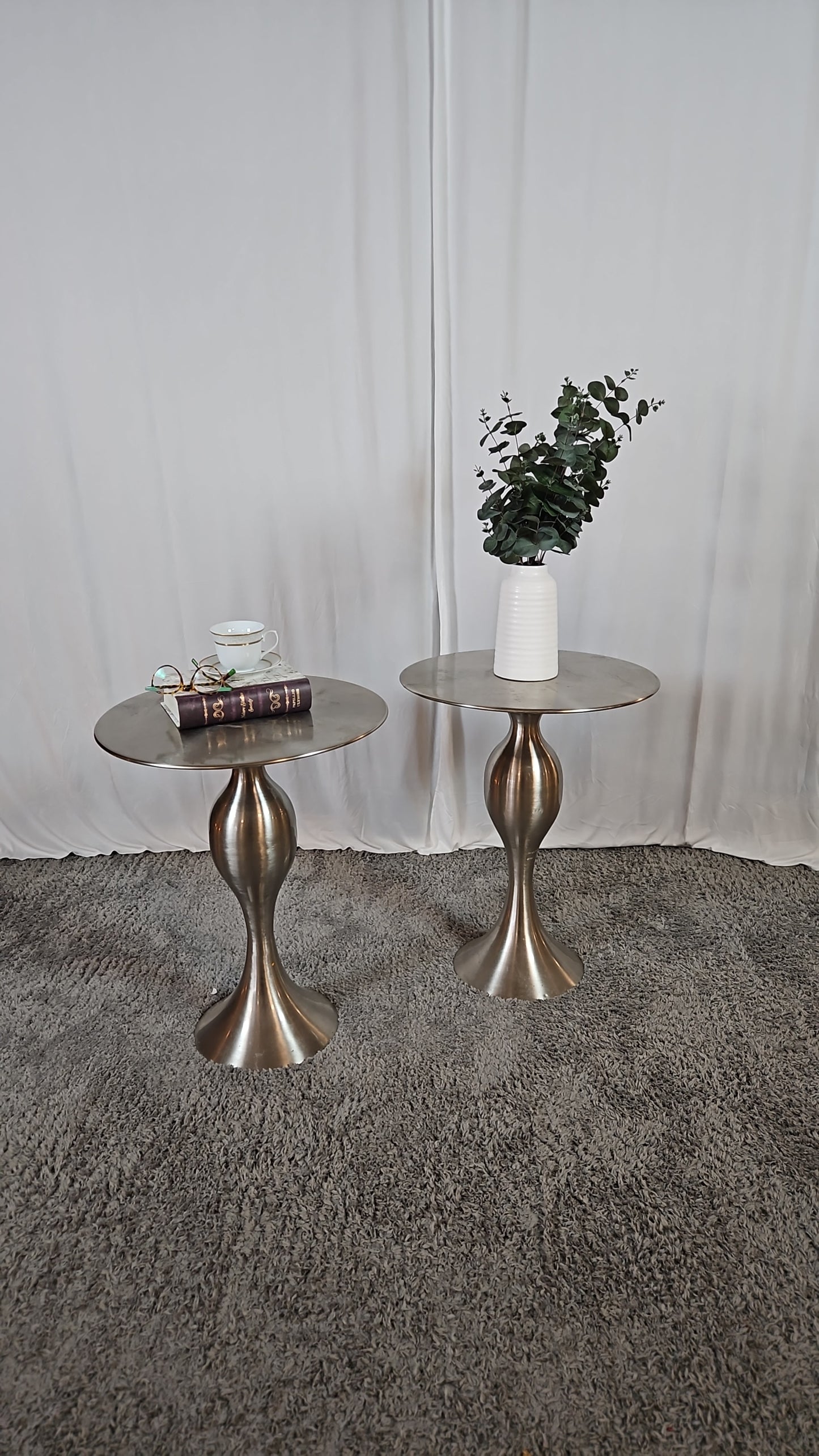 Silver Accent Tables- set of 2