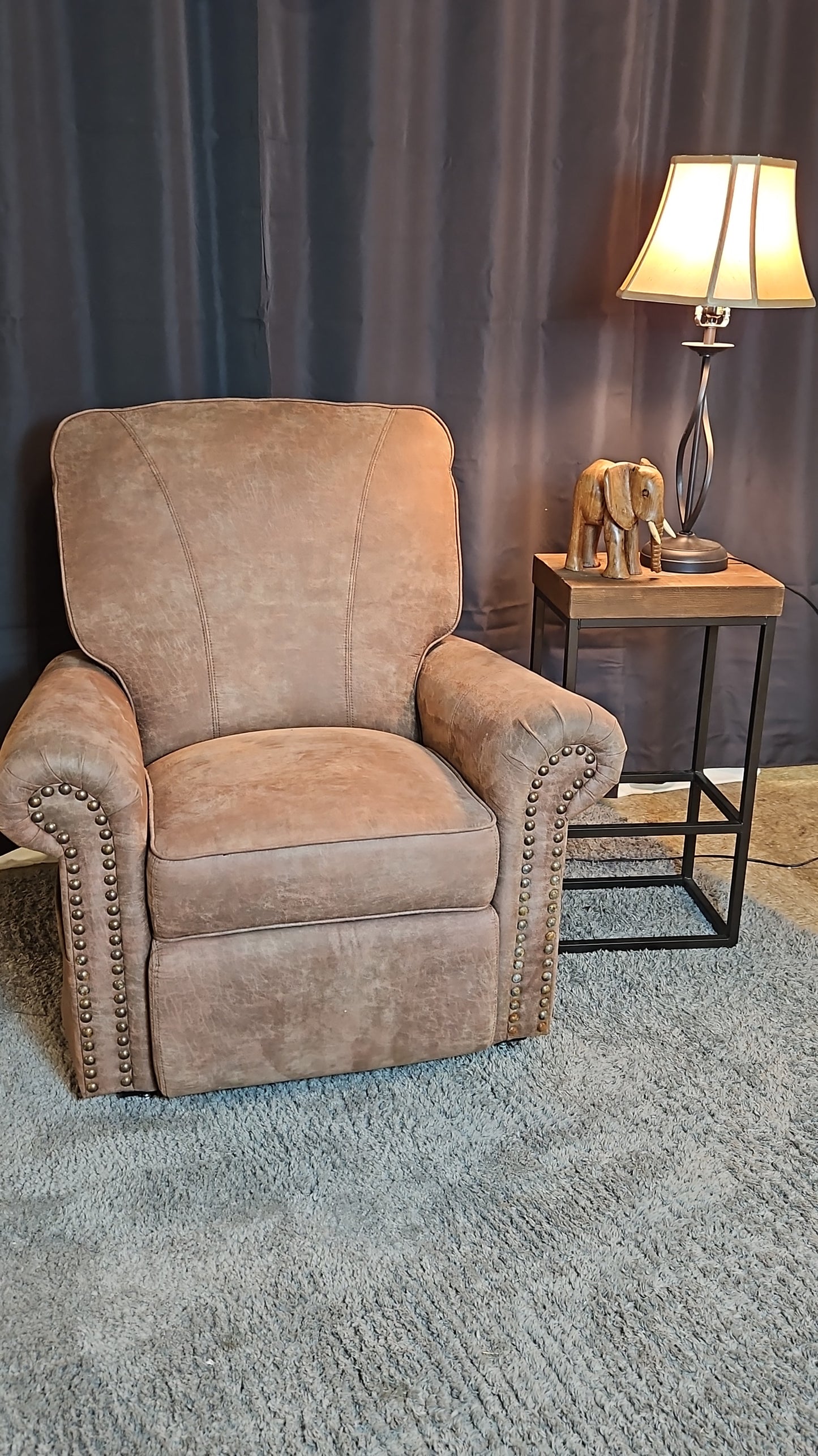 Rustic Electric Recliner