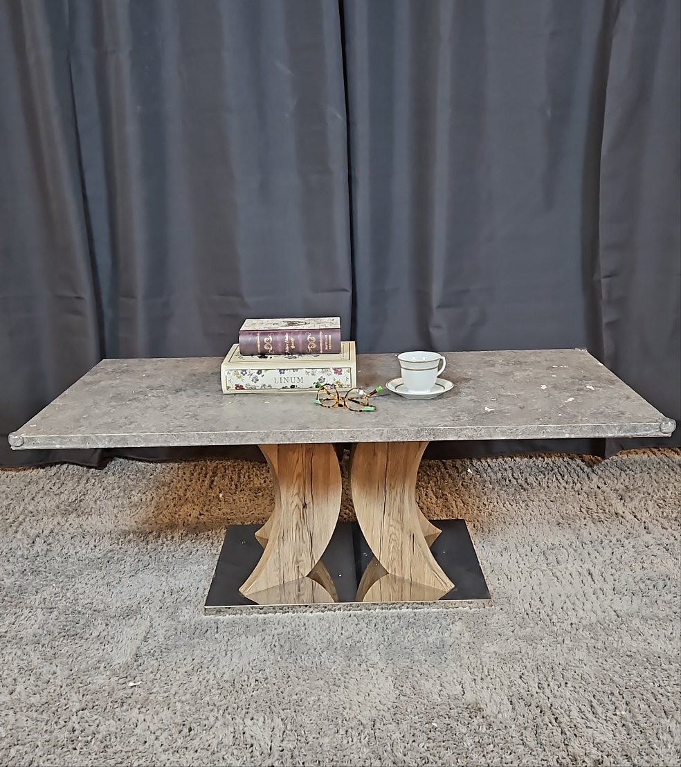 Faux Cement Laminate Coffee Table