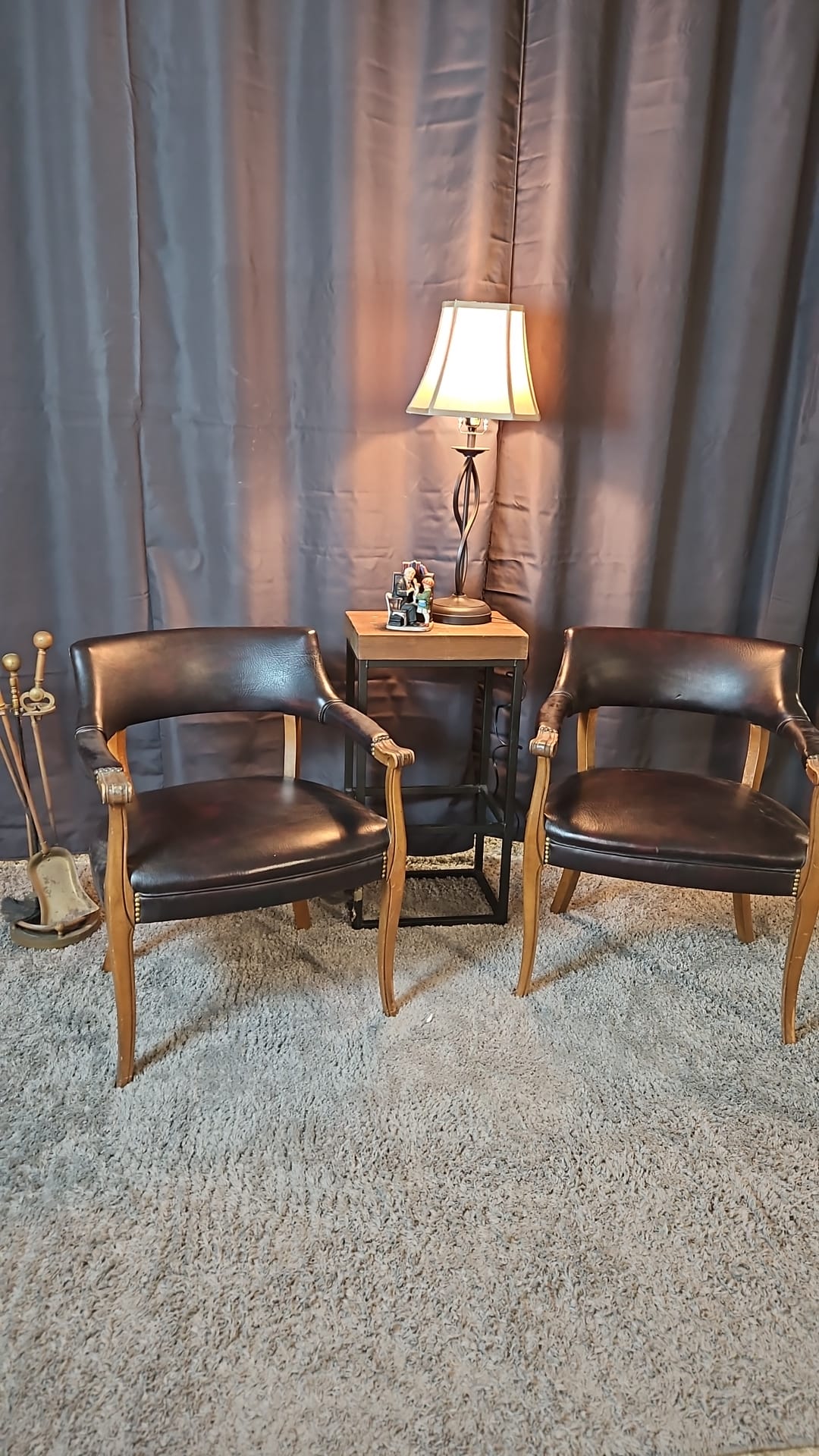 Leather Arm Chairs- set of 2