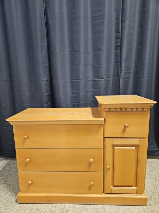Wooden changing table and Dresser