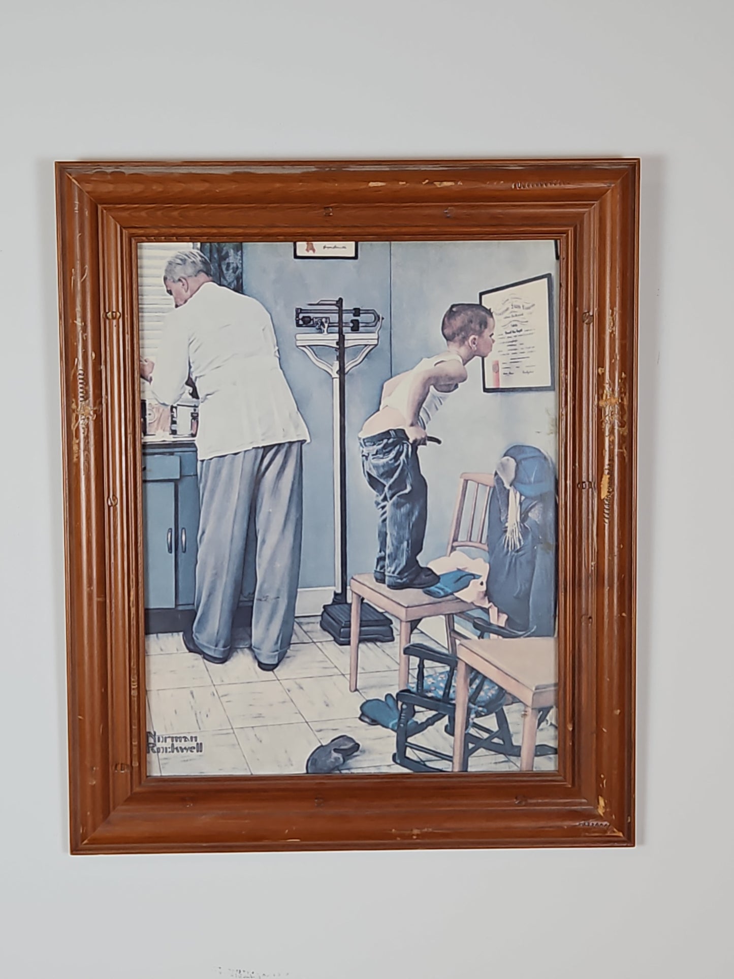 Norman Rockwell framed print