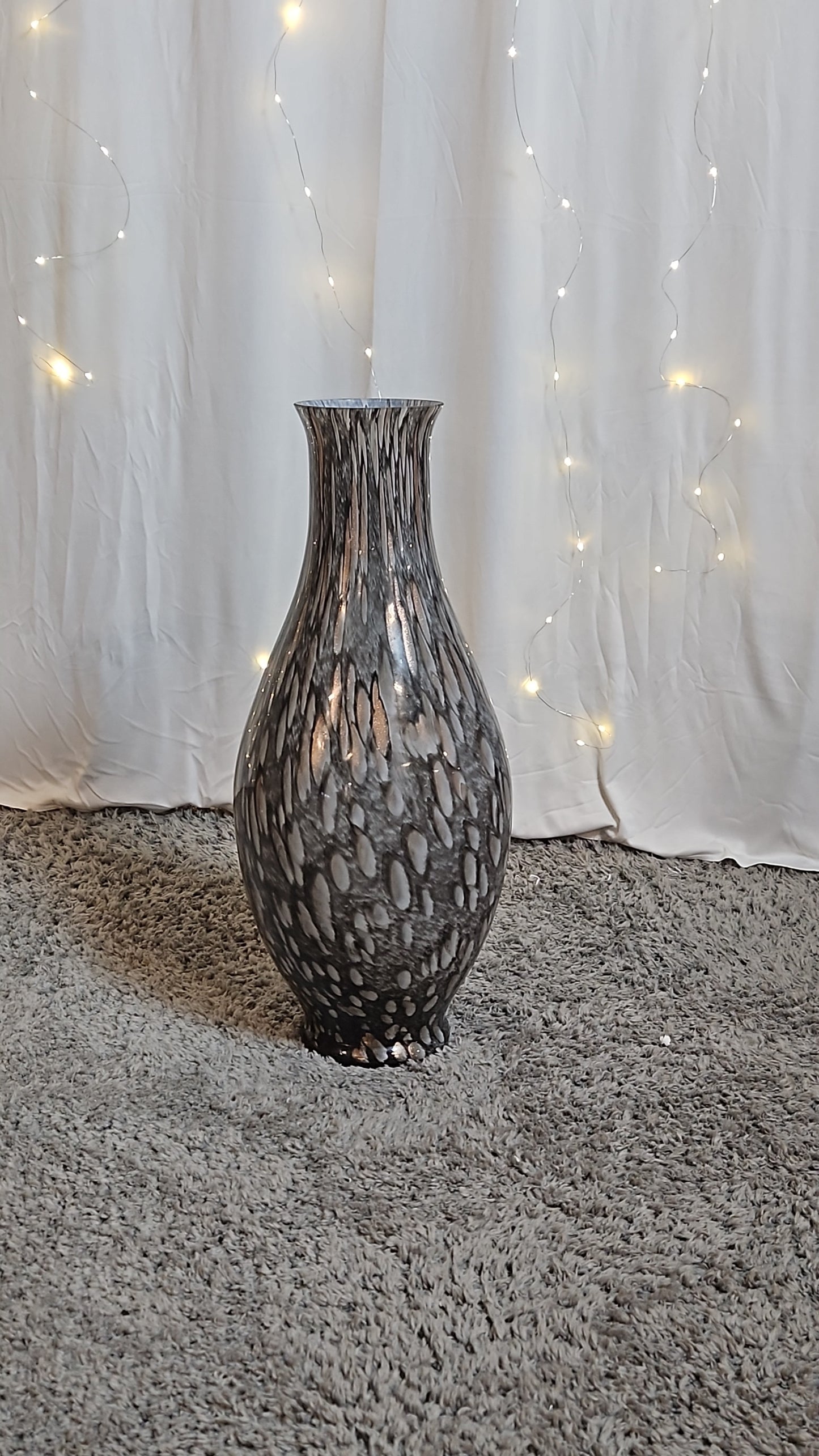 Black and Grey Gold Infused Vase